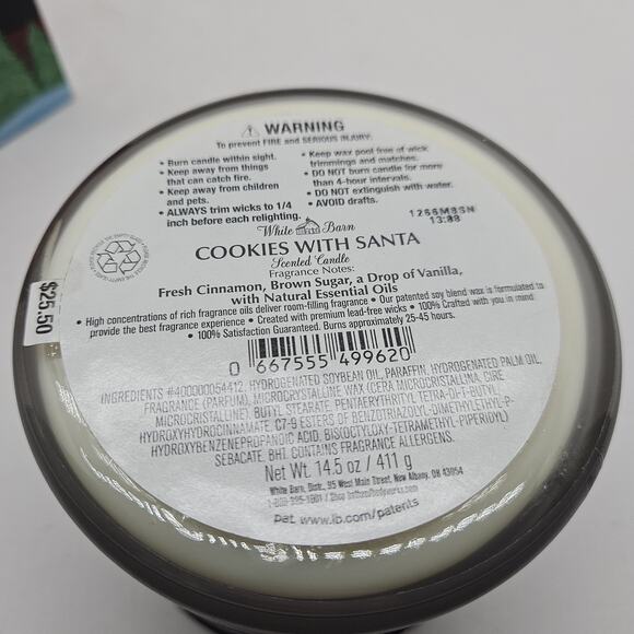 Bath & Body Works COOKIES WITH SANTA 3-Wick Candle Brand New 14.5 Oz - Picture 6 of 6